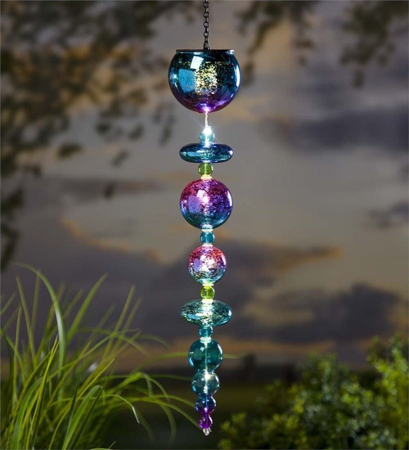 Hanging Solar Mercury Glass Ornament | Fresh Garden Decor