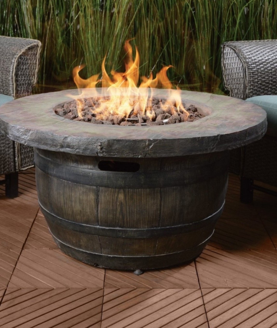 Vineyard Propane Fire Table Fresh Garden Decor
