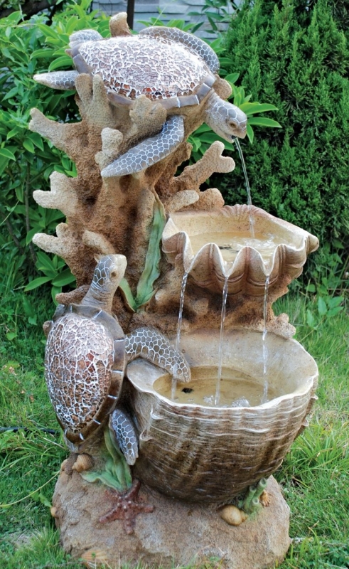 Turtle Cove Cascading Sculptural Fountain