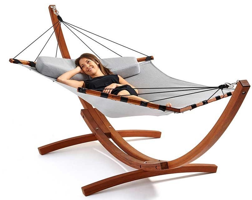 Lujo Living Free-standing Double Hammock with Stand