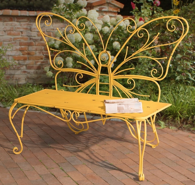 Butterfly Bench Made of Iron