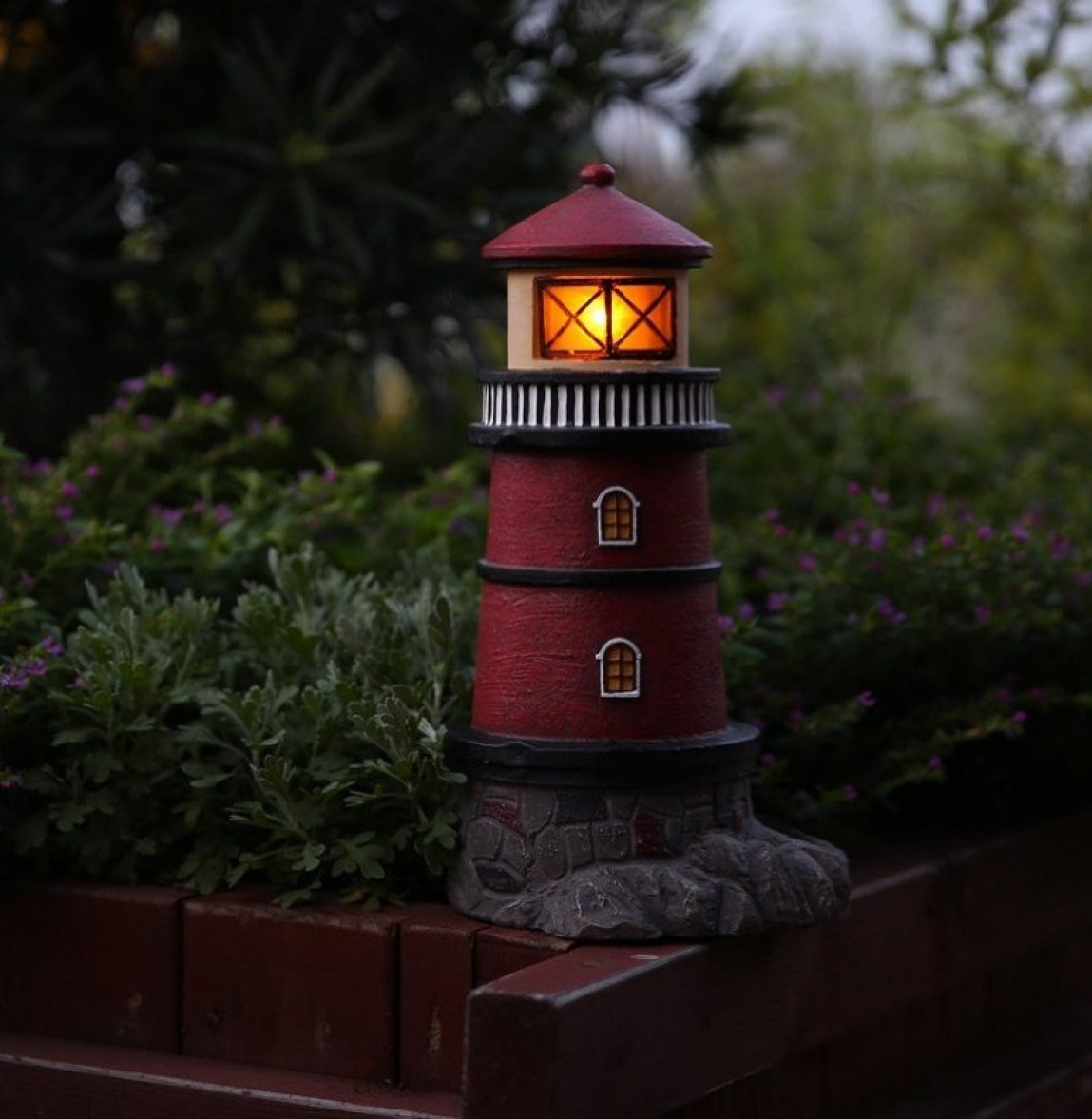 Solar Lighthouse Garden Statue Outdoor Light | Fresh Garden Decor