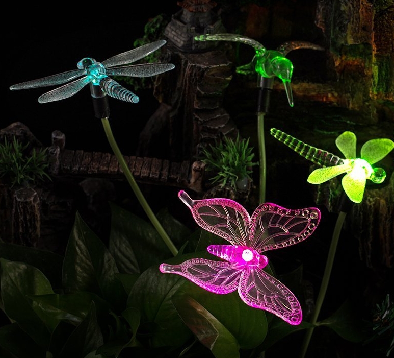 Solar Powered Color Changing Outdoor Stake Lights