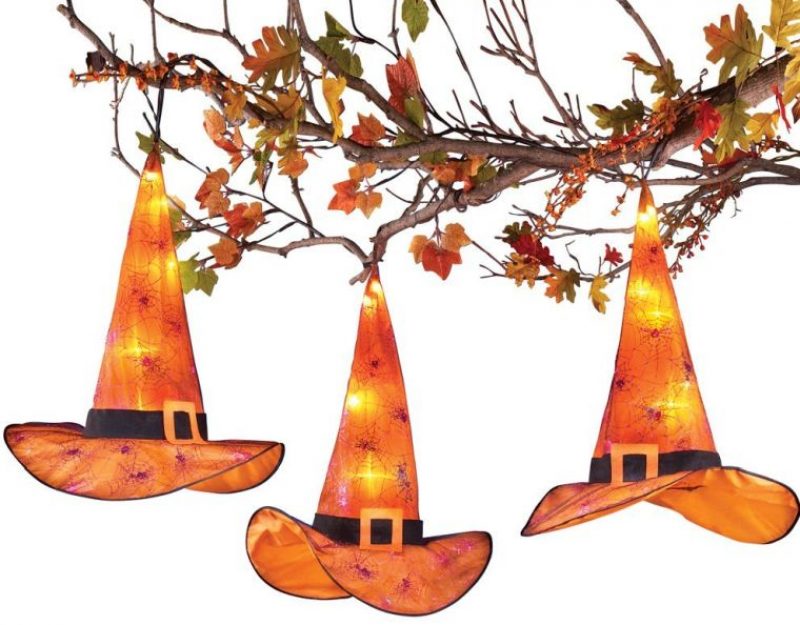 Lighted Halloween Witch Hat Decorations | Fresh Garden Decor