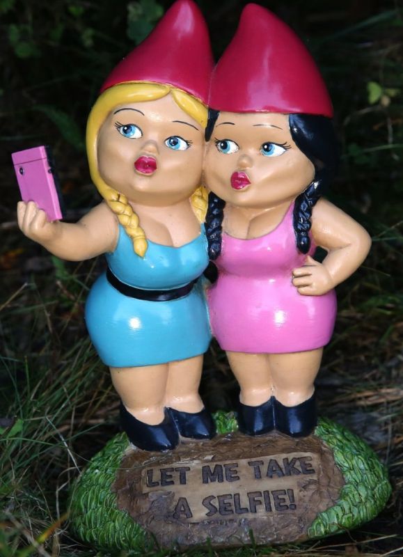 the-selfie-sisters-garden-gnome