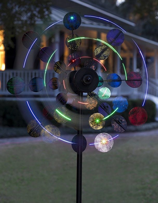 Solar Sparkler Wind Spinner Fresh Garden Decor