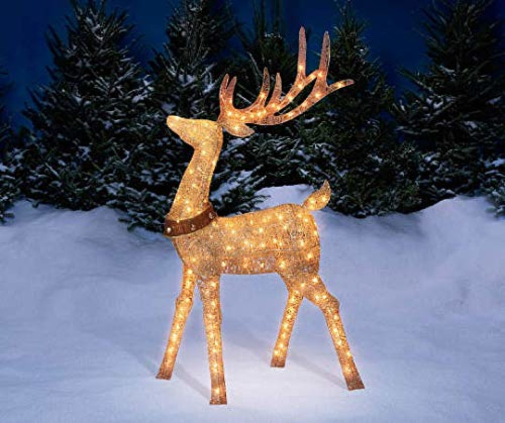 Buck Deer Display Outdoor Christmas Yard | Fresh Garden Decor