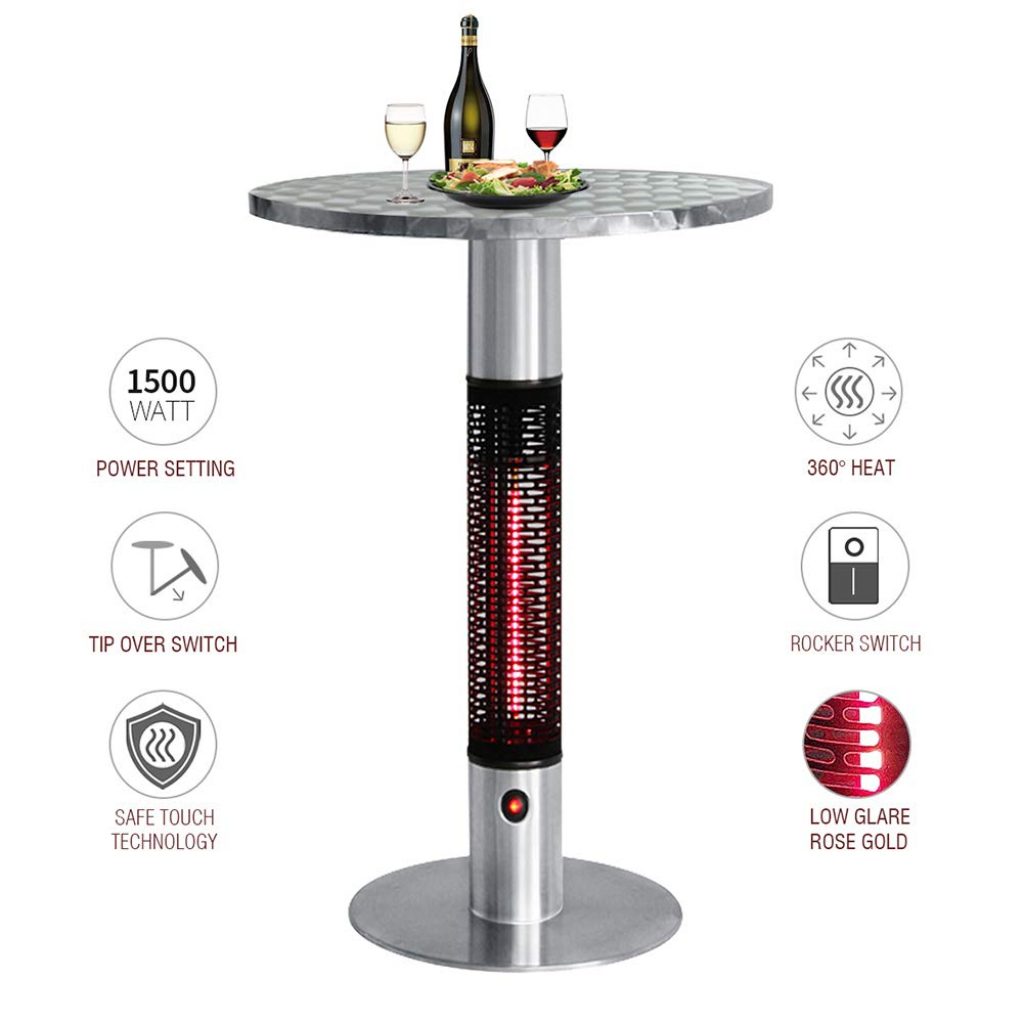 Bistro Table Infrared Electric Outdoor Heater Fresh Garden Decor