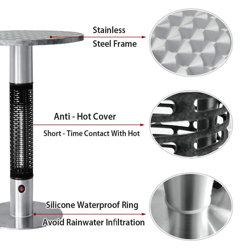 Bistro Table Infrared Electric Outdoor Heater Fresh Garden Decor