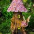 Tree Stump Lighted Fairy House