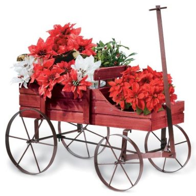 Amish Wagon Decorative Garden Planter
