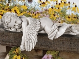 Baby Angel Statue in Stone