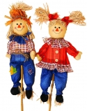 Boy and Girl Scarecrow