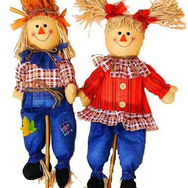 Boy and Girl Scarecrow