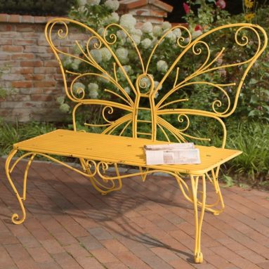Butterfly Bench Made of Iron
