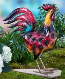 Colorful Vibrant Iron Metallic Bird Decor Garden Outdoor Decoration