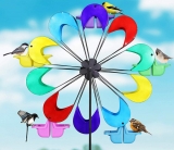 Exhart Spinning Ferris Wheel Bird Feeder Moves