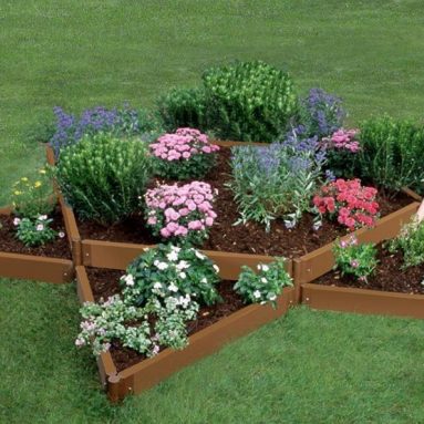 Frame It All Two Inch Series Composite Star Raised Garden Bed