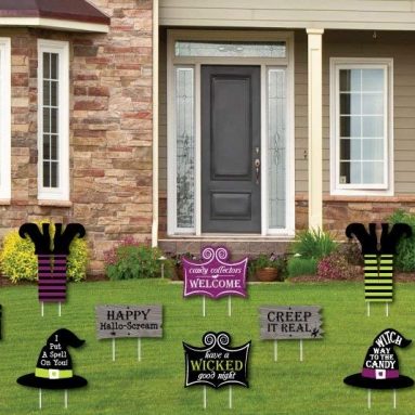 Witch Lawn Decorations – Outdoor Halloween Yard Decorations