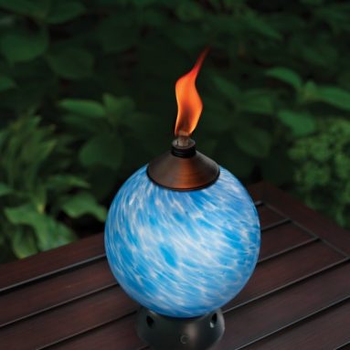 Lamplight Glowing LED and Flame Table Torch