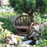 Miniature Fairy Garden Vine Twig Bench
