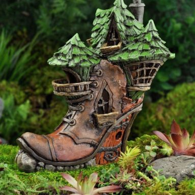 Miniature Ladies Boot Fairy House