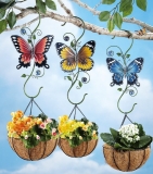 Outdoor Butterfly Plant Hanger Hooks