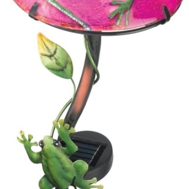 Regal Art and Gift Solar Mushroom Stake Frog