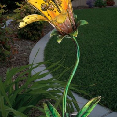 Regal Art and Gift Solar Tiger Lily Stake