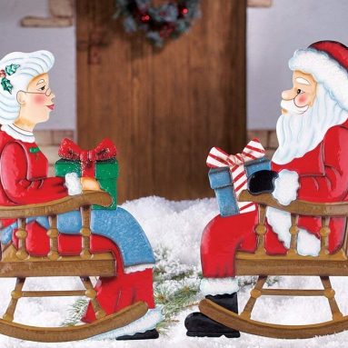 Rocking Chair Mr. & Mrs. Santa Claus, Mrs. Claus