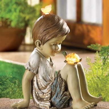 Solar Lighted Garden Statue