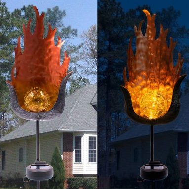 Solar Lights Waterproof Dancing Flame Outdoor Lighting Landscape Decoration