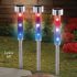 LED Solar Stake Lights with Metal Butterfly