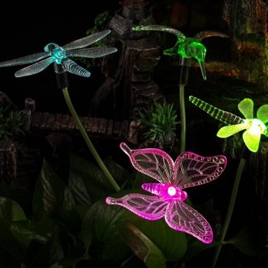 Solar Powered Color Changing Outdoor Stake Lights