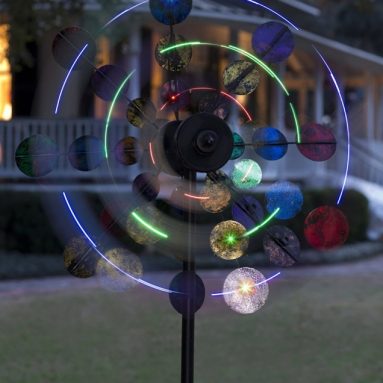 Solar Sparkler Wind Spinner